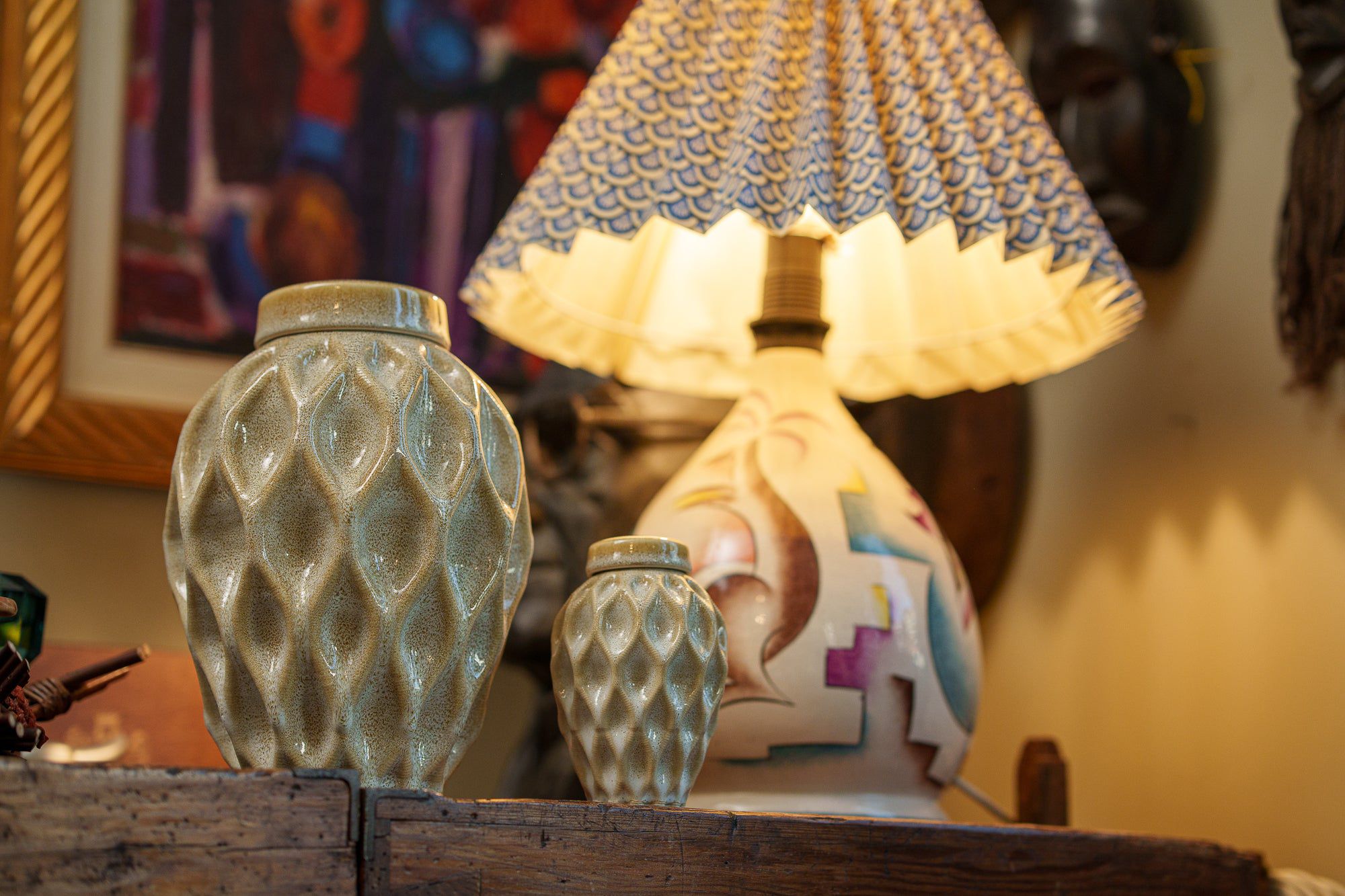 Echo Medium Urn for Ashes in Light Sand