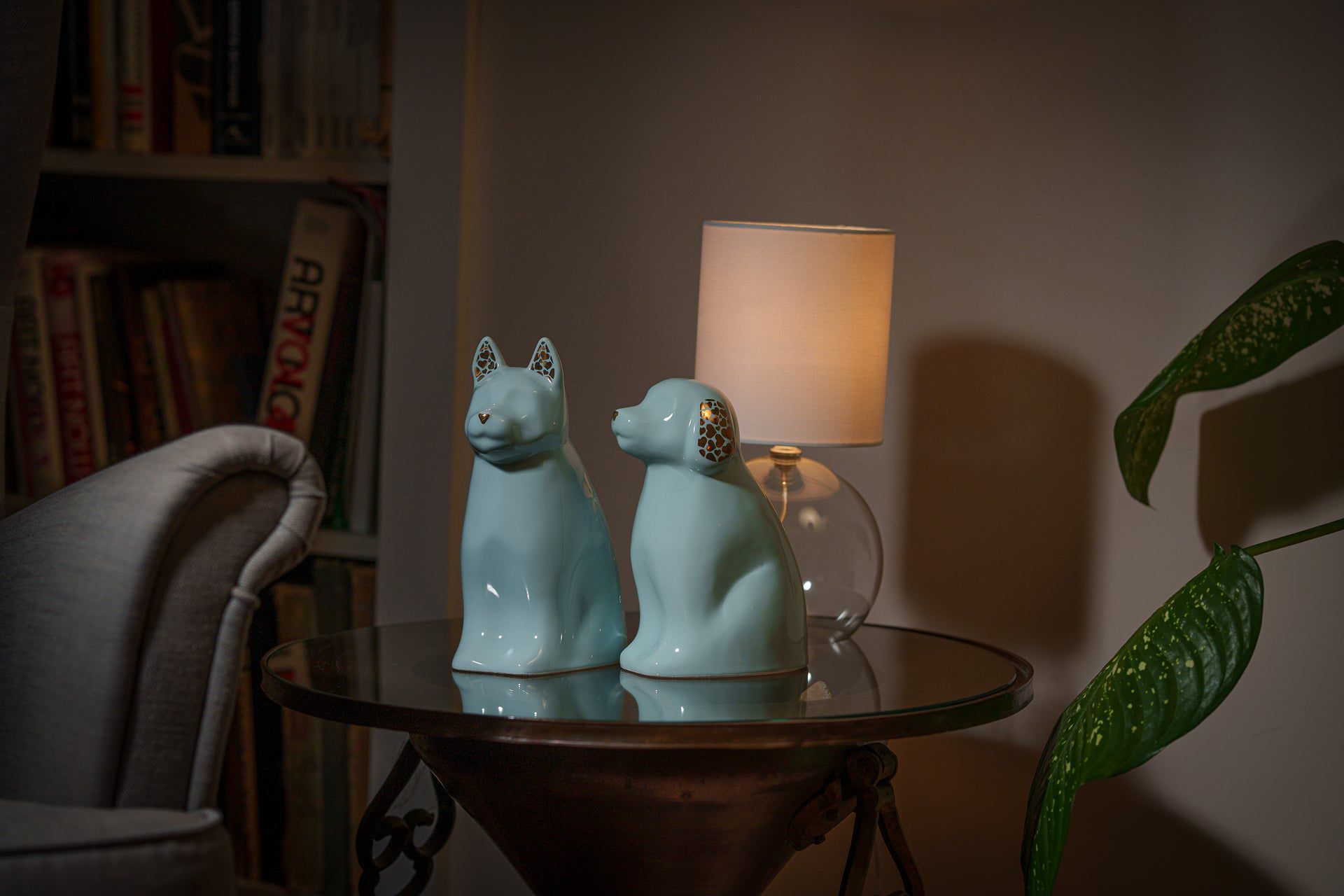 Barkley Dog Pet Urn for Ashes in Light Blue
