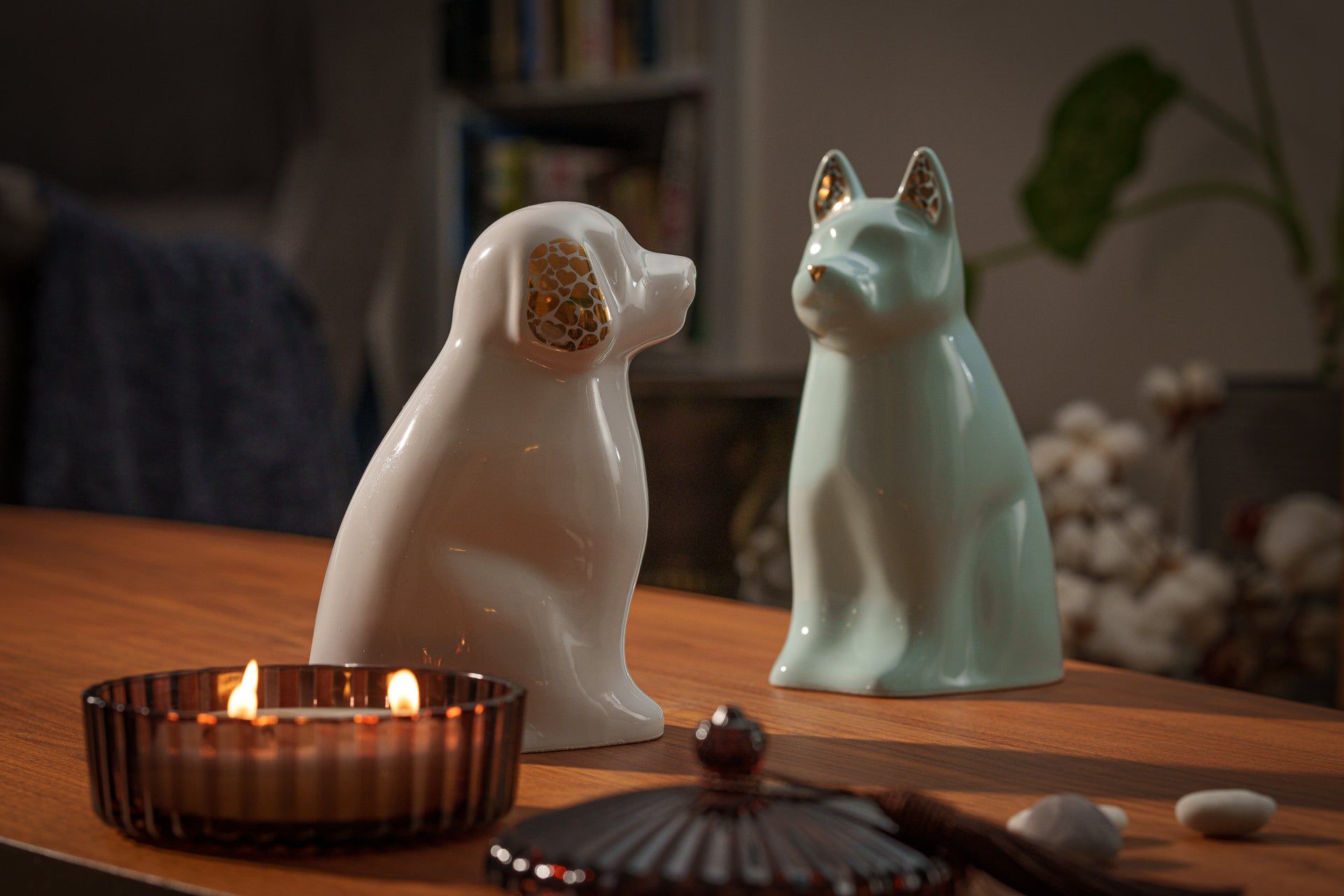 Barkley Dog Pet Urn for Ashes in Light Blue