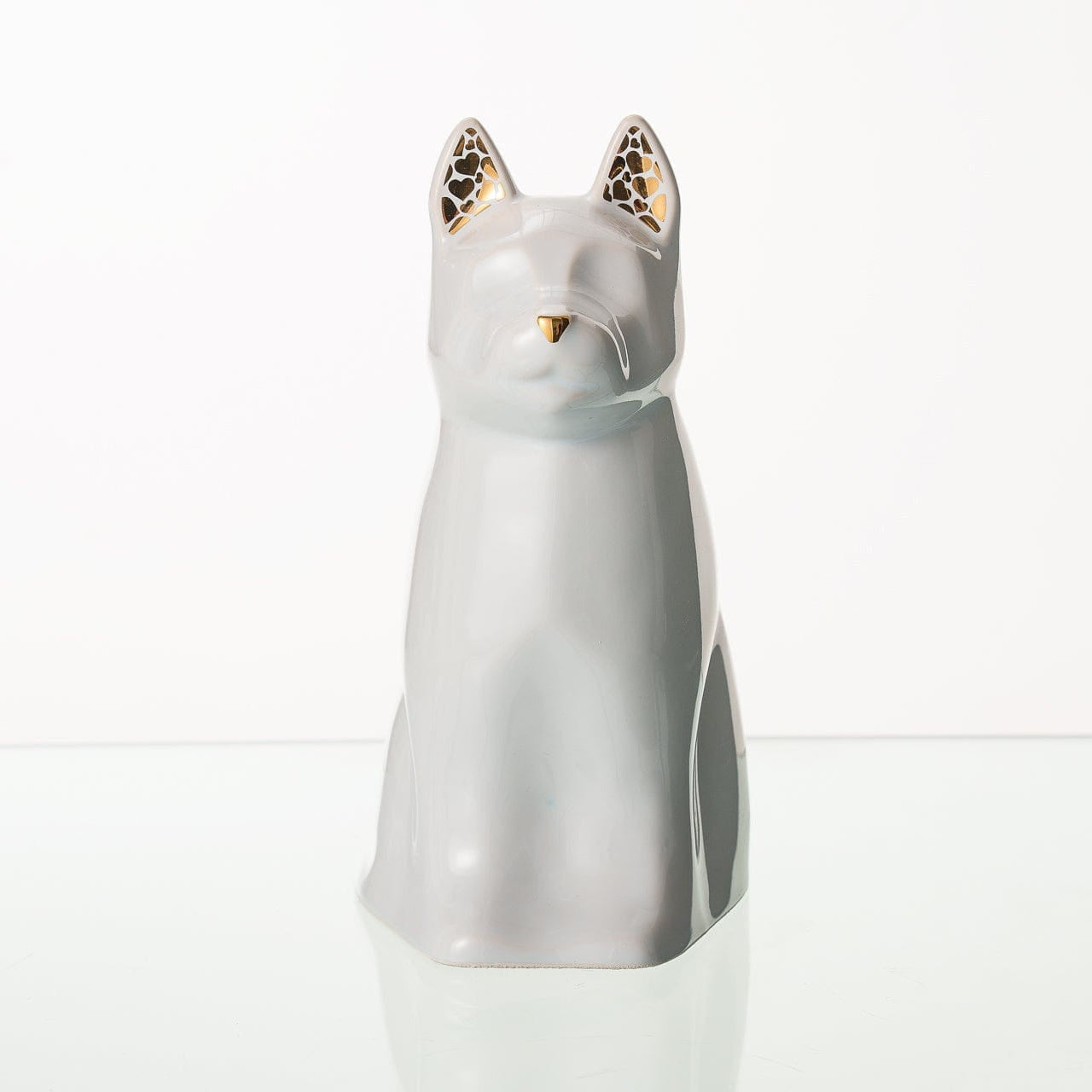 Barkley Dog Pet Urn for Ashes in White