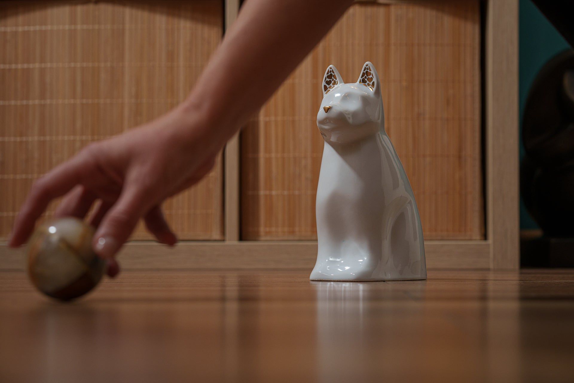 Barkley Dog Pet Urn for Ashes in White