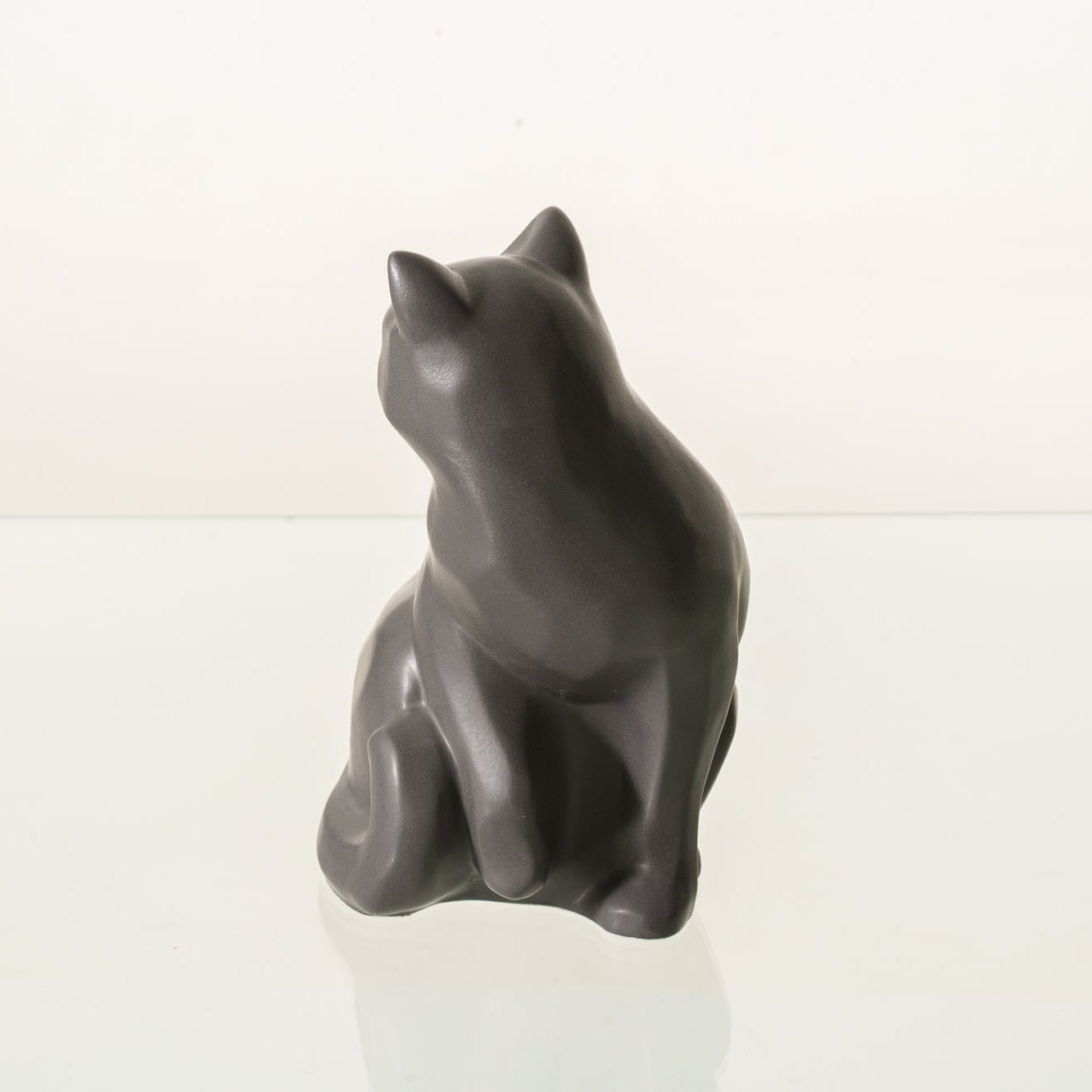 Felix Cat Urn for Ashes in Matte Grey