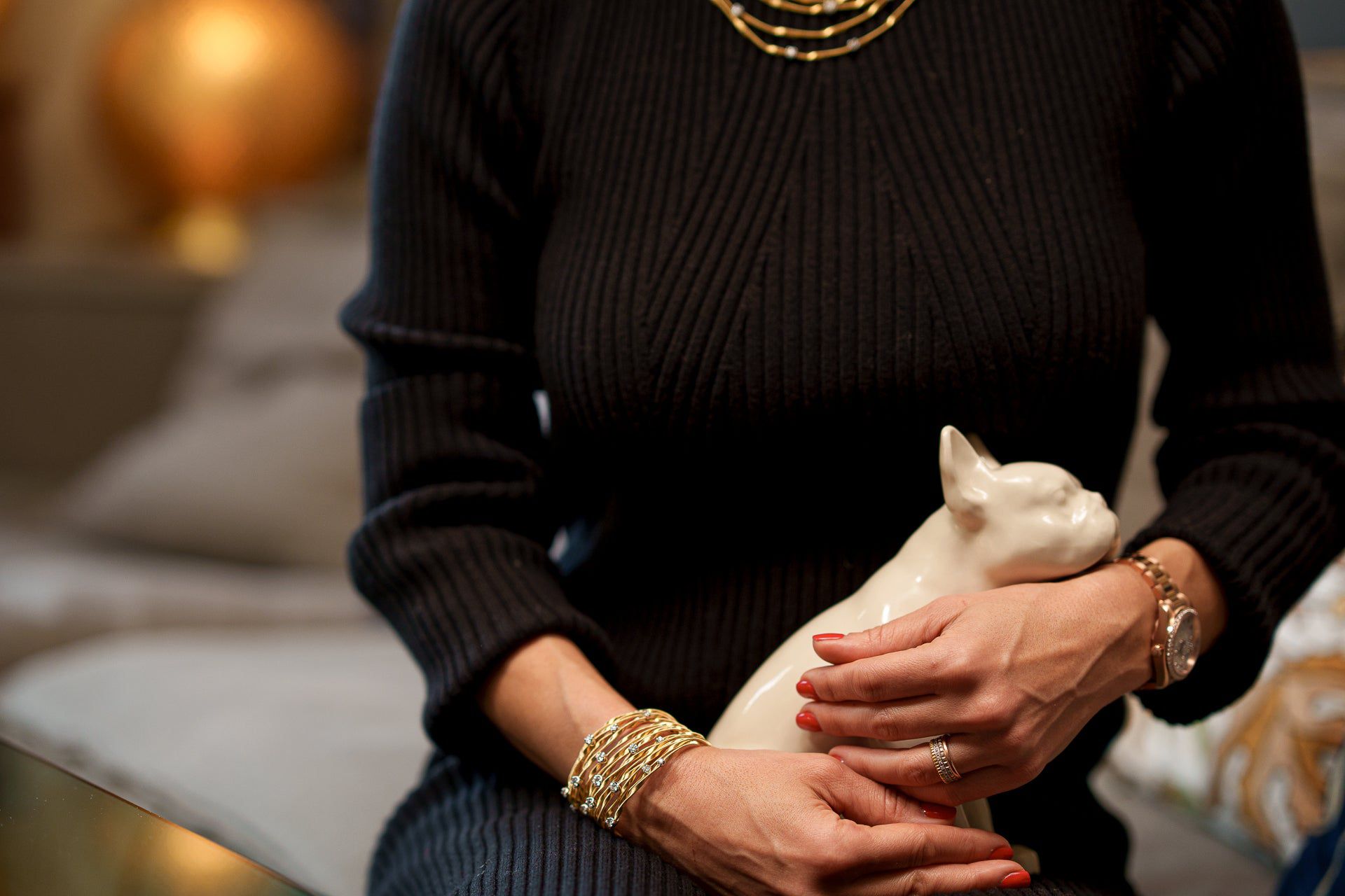 French Bulldog Pet Urn for Ashes in Black and White