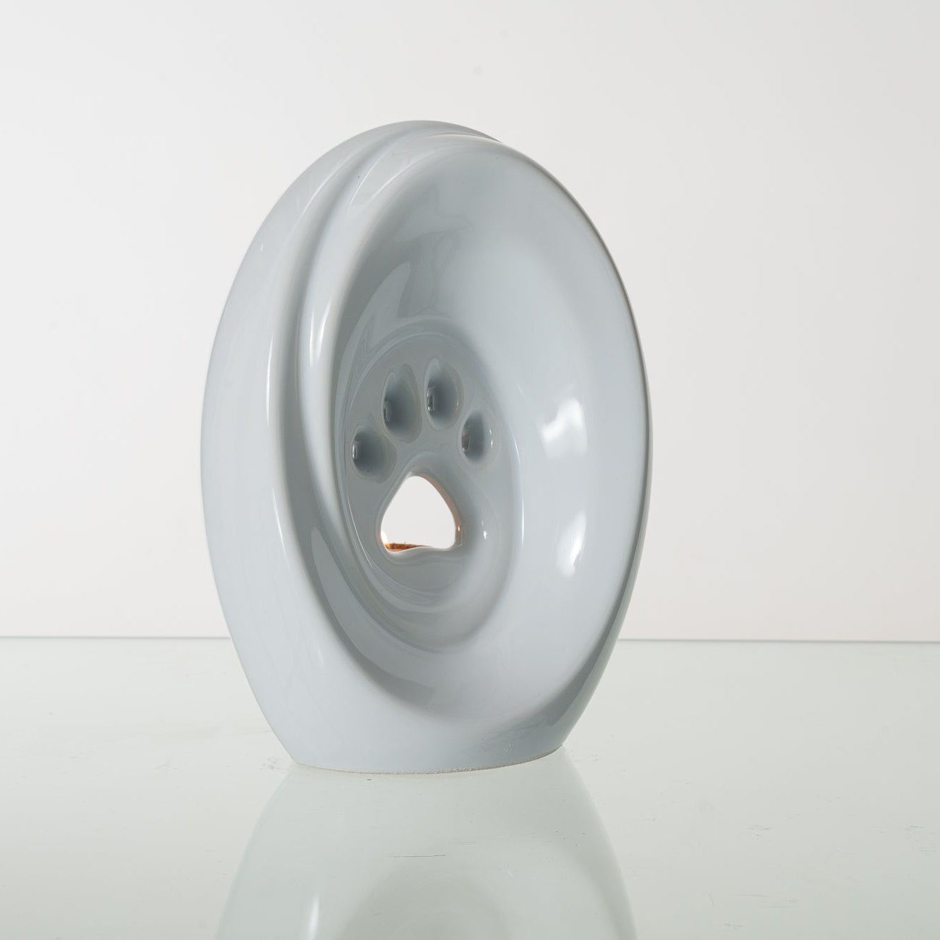Paw Pet Urn for Ashes in White