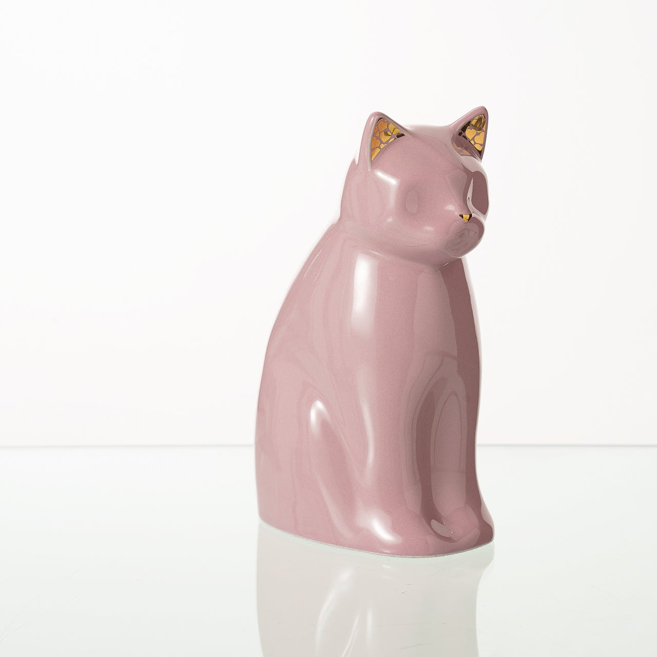 Meow Cat Pet Urn for Ashes in Pink