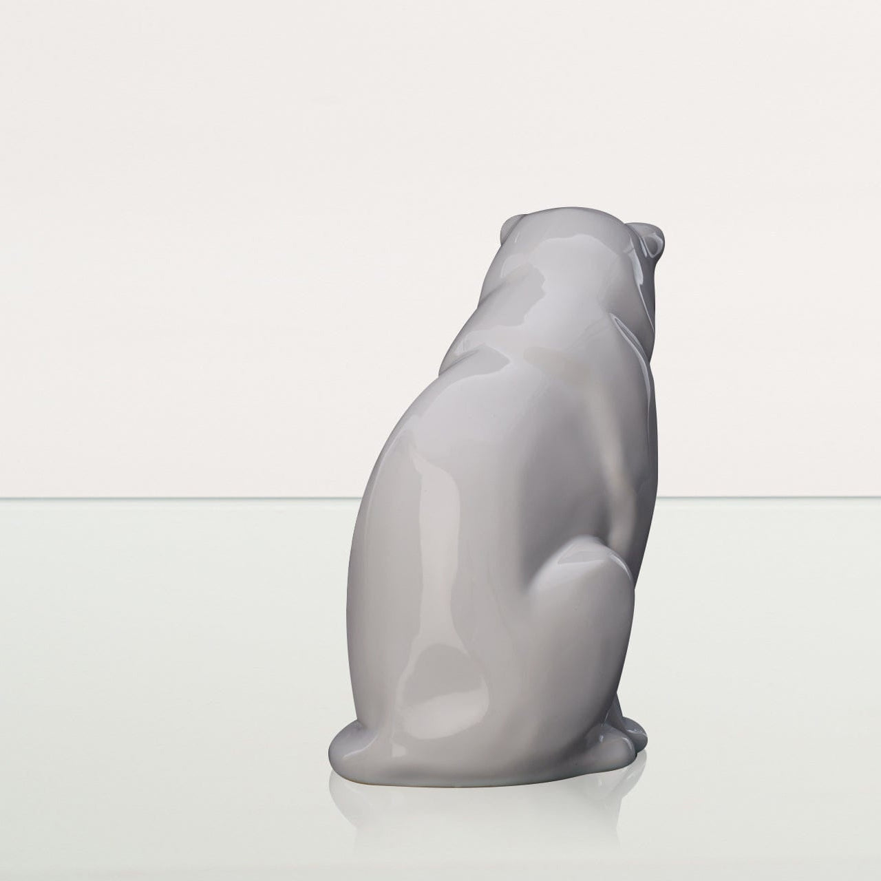 Sitting Cat Pet Urn for Ashes in White