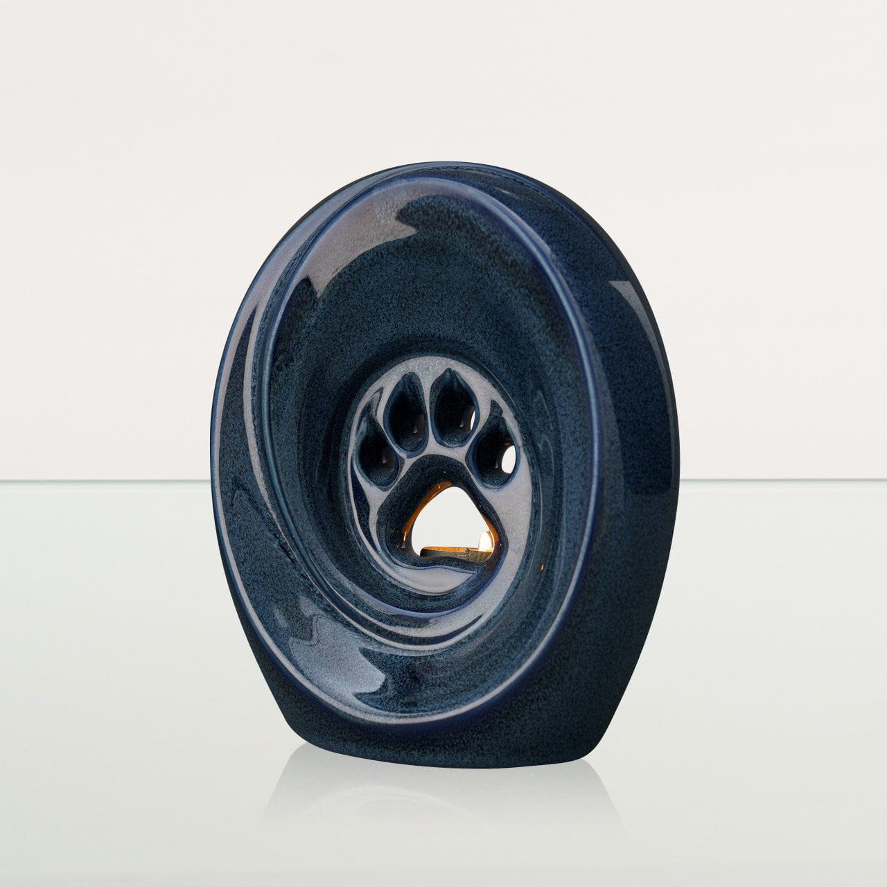 Paw Pet Urn for Ashes in Blue