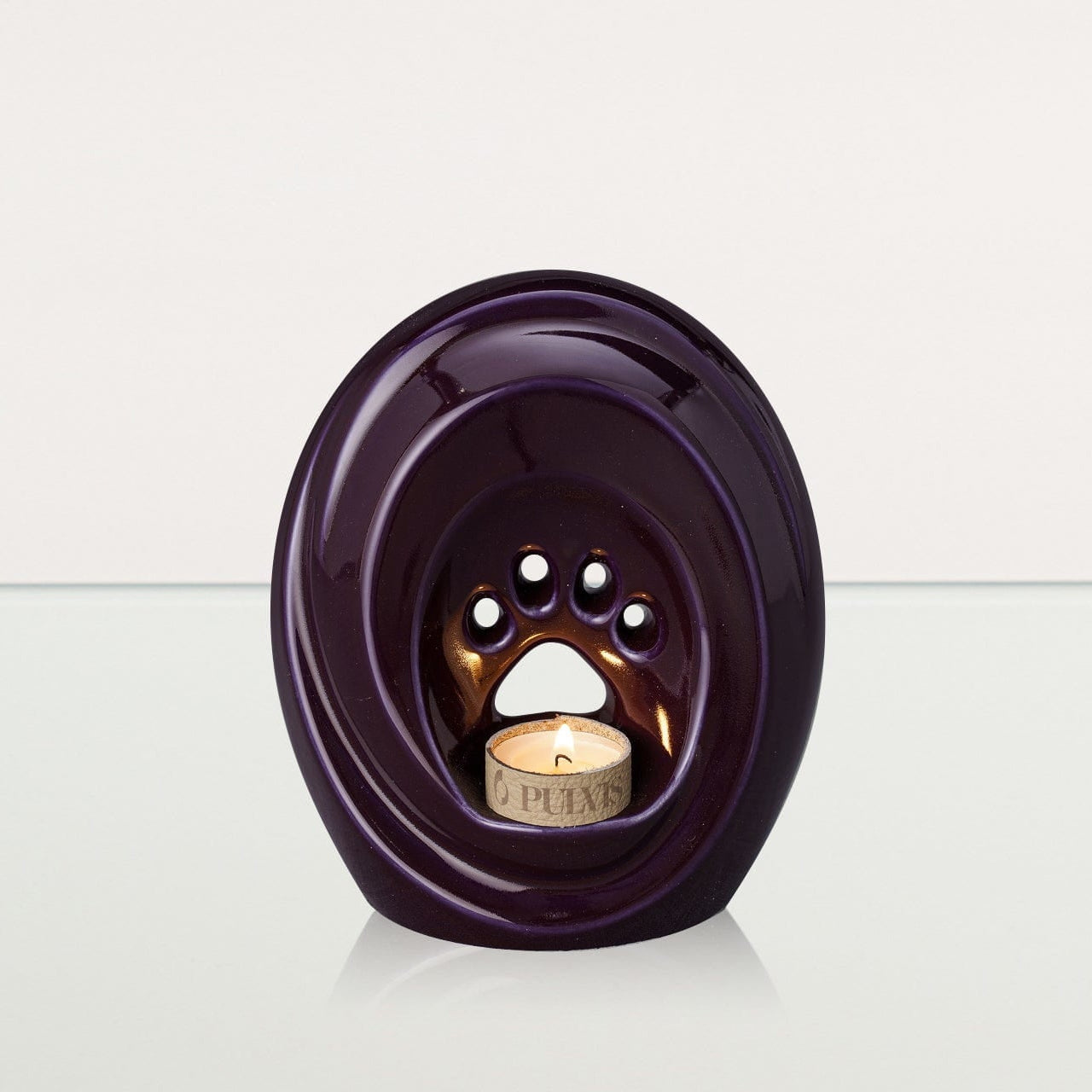 Paw Pet Urn for Ashes in Purple
