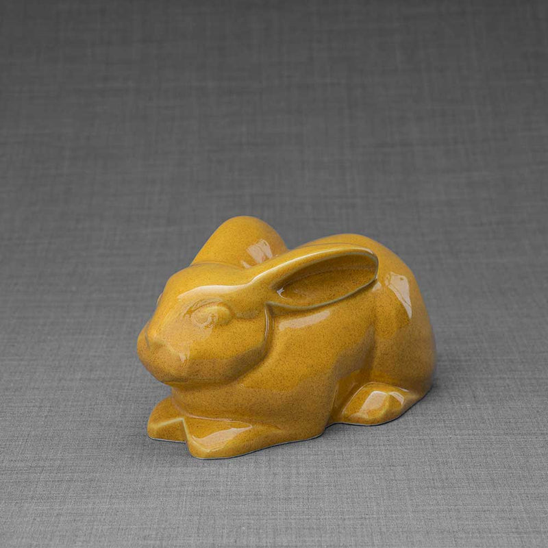 Rabbit Urn for Ashes in Amber