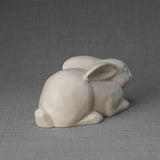 Rabbit Urn for Ashes in Matte White