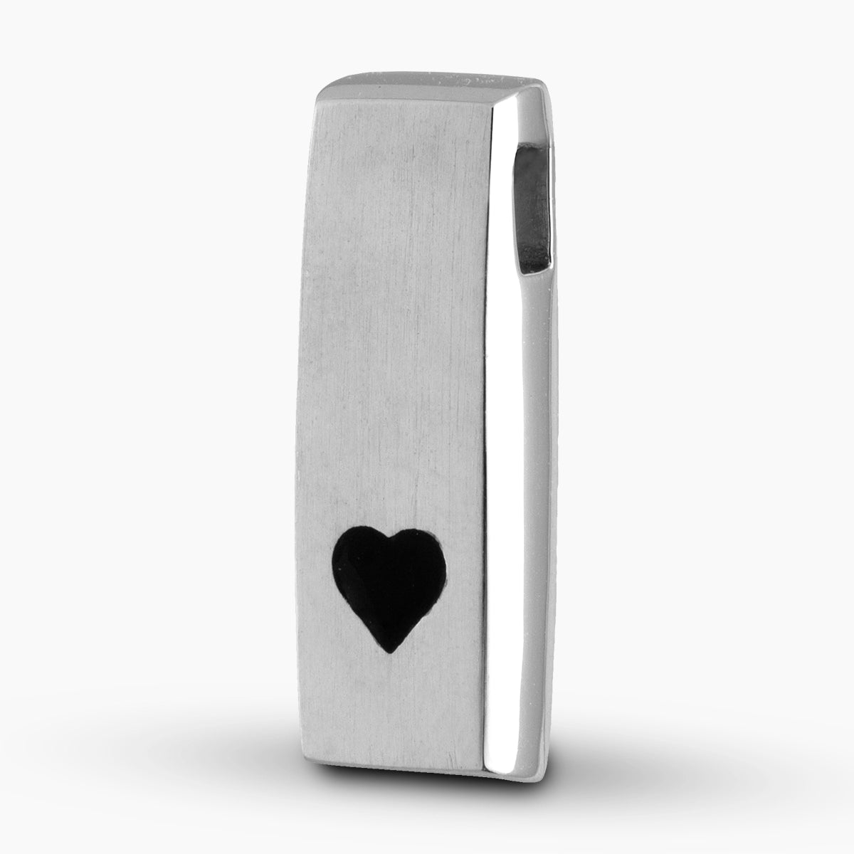 self fill bar heart memorial ashes pendant