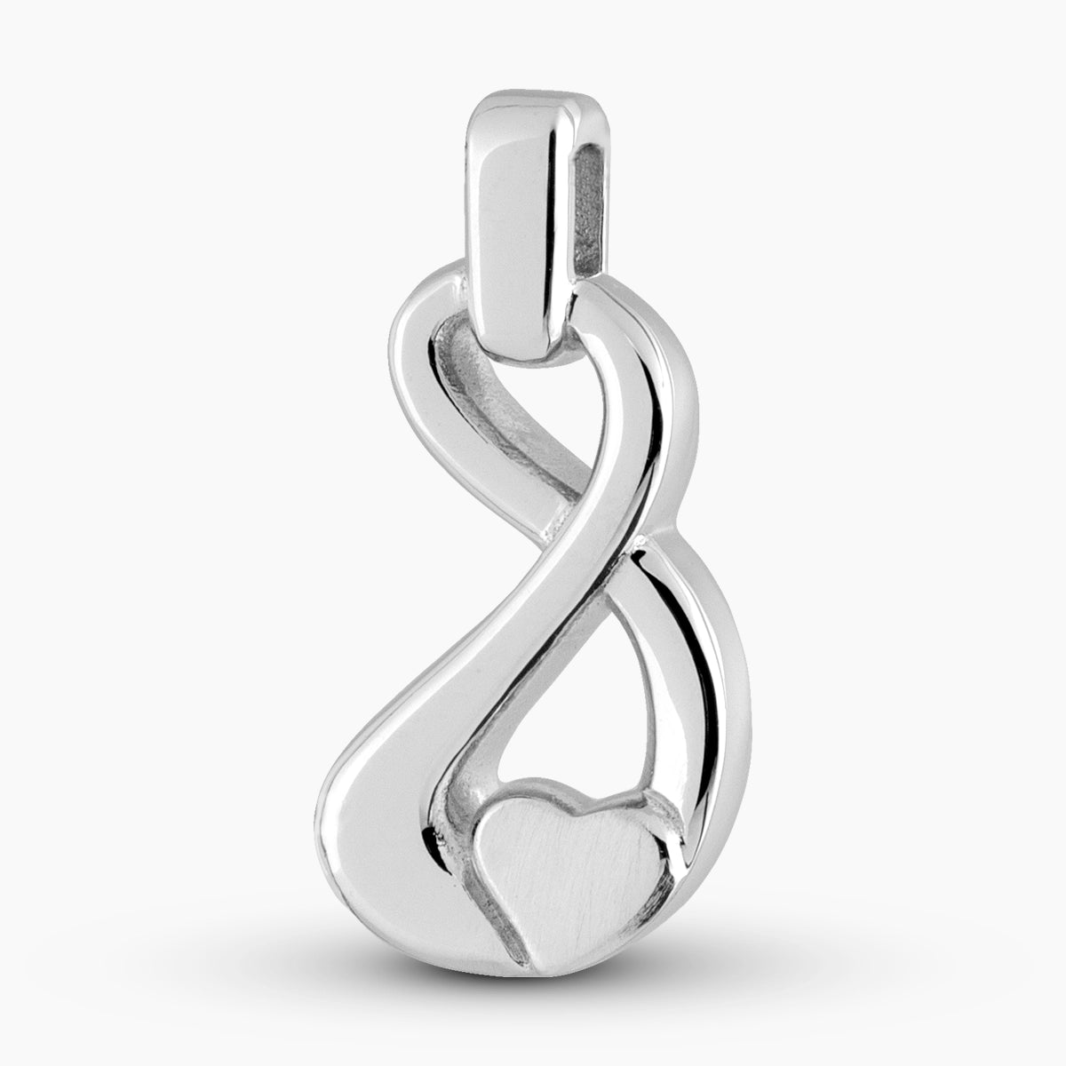 self fill infinity heart memorial ashes pendant
