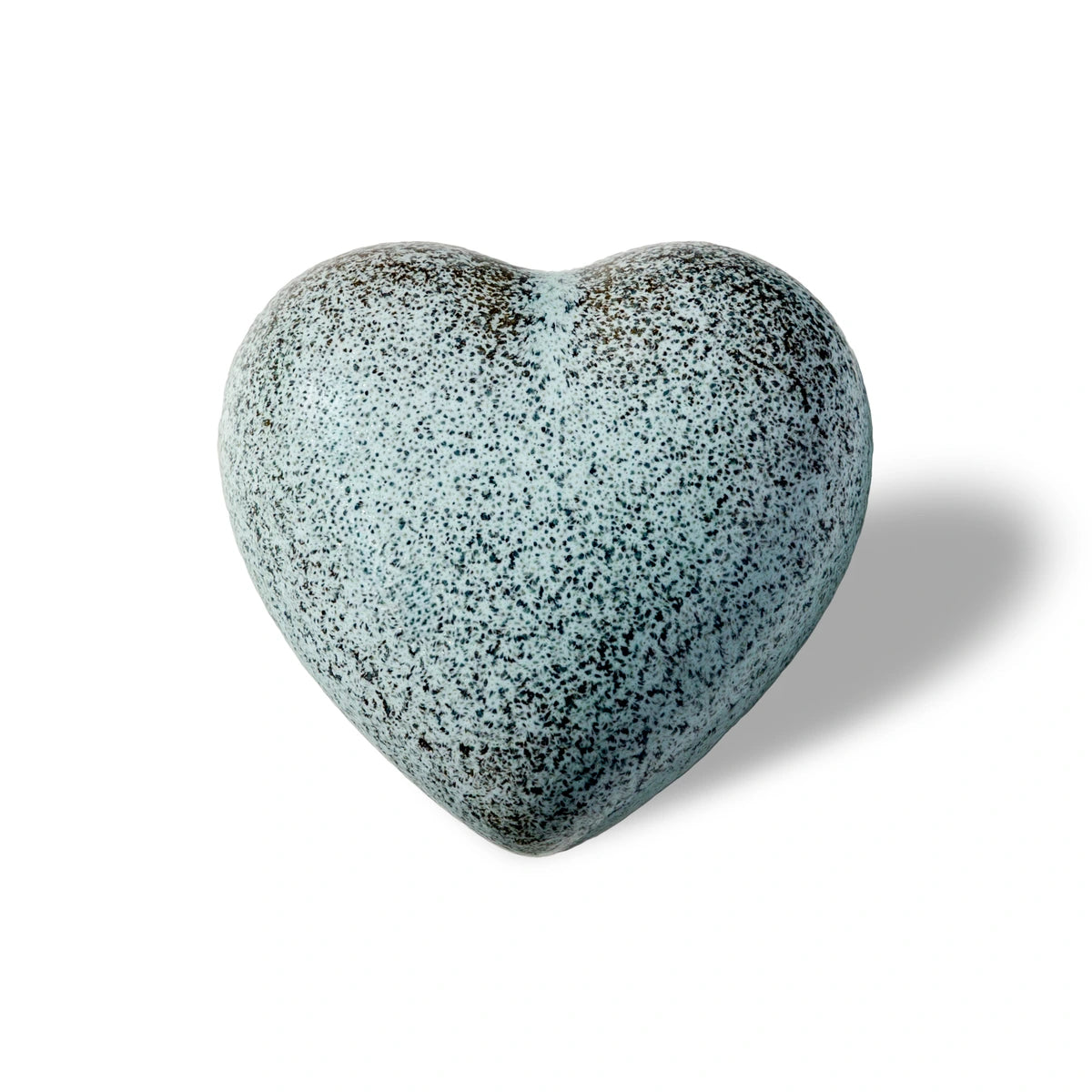 Small Heart Keepsake Urn for Ashes in Ocean Blue
