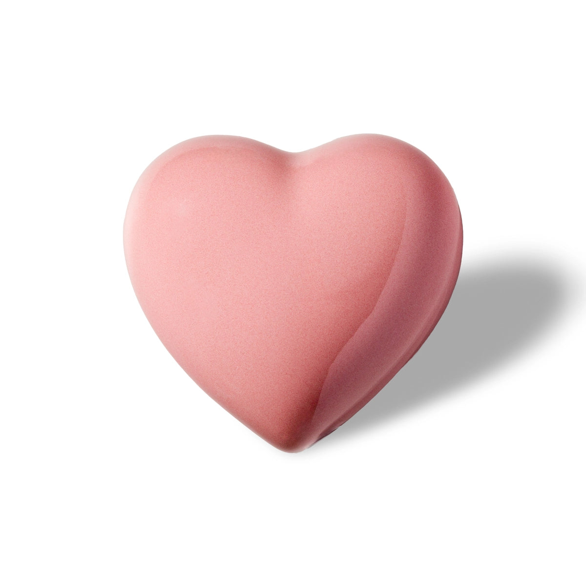 Small Heart Keepsake Urn for Ashes in Pure Pink
