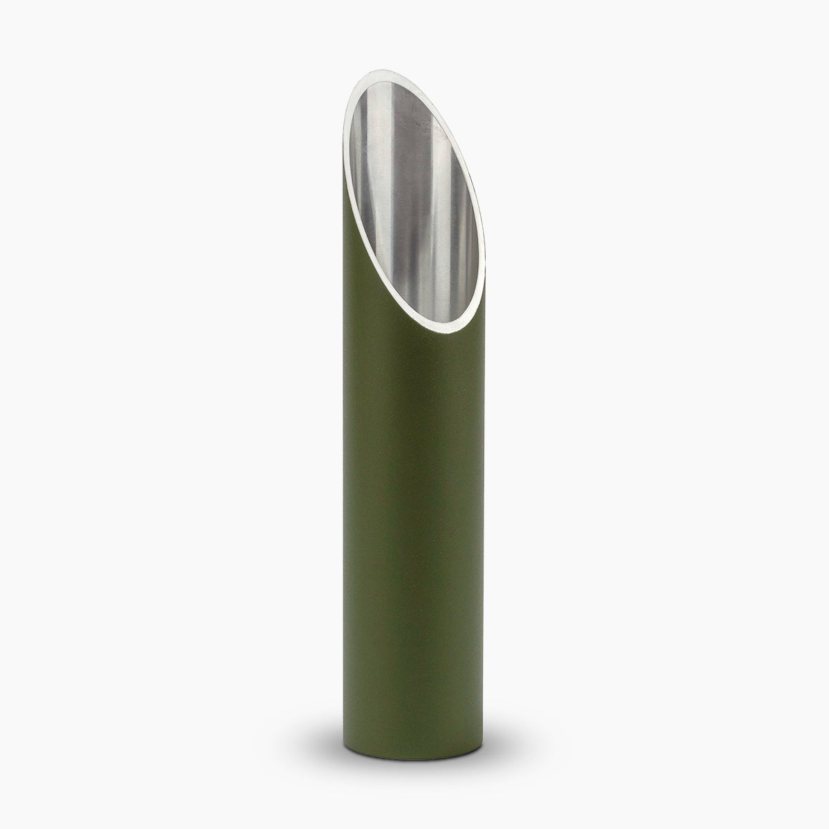 stainless steel memorial candle urn for ashes in green large