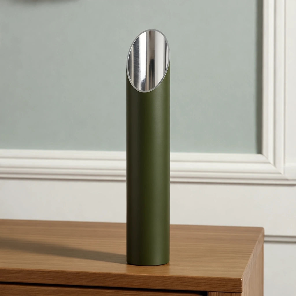 Stainless Steel Memorial Garden Urn Ornament in Green - Medium