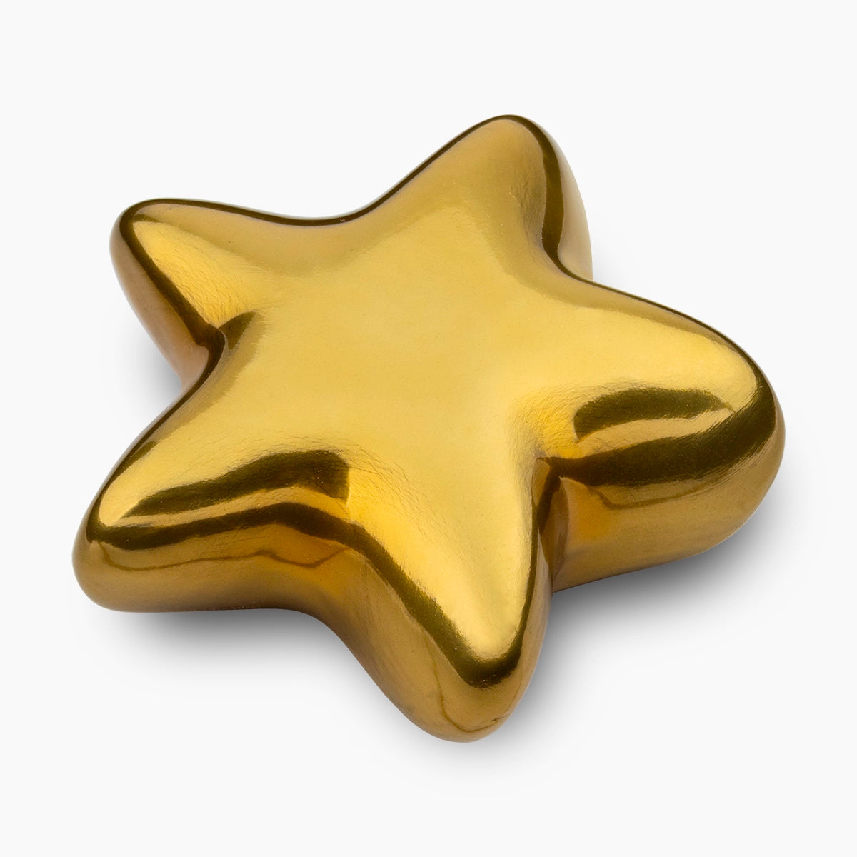 star keepsake urn for ashes in gold