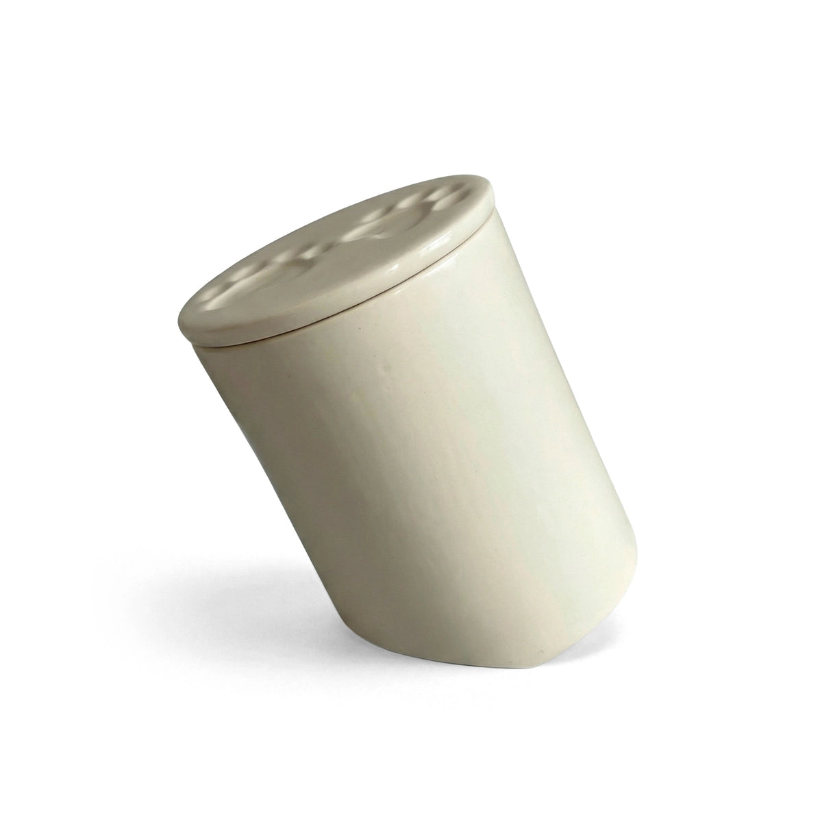 Sunset Double-Side Pet Urn for Ashes in Creamy