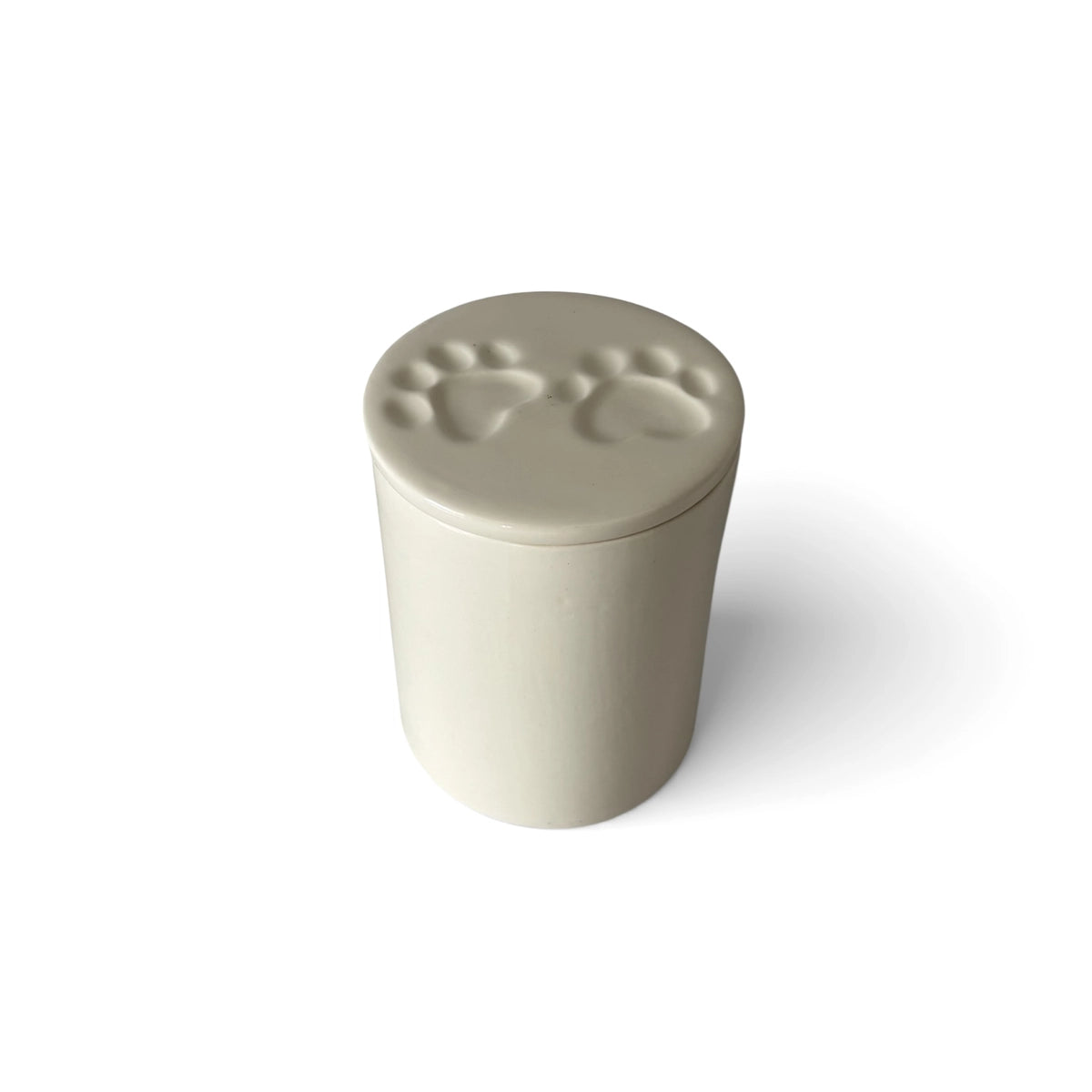 Sunset Double-Side Pet Urn for Ashes in Creamy