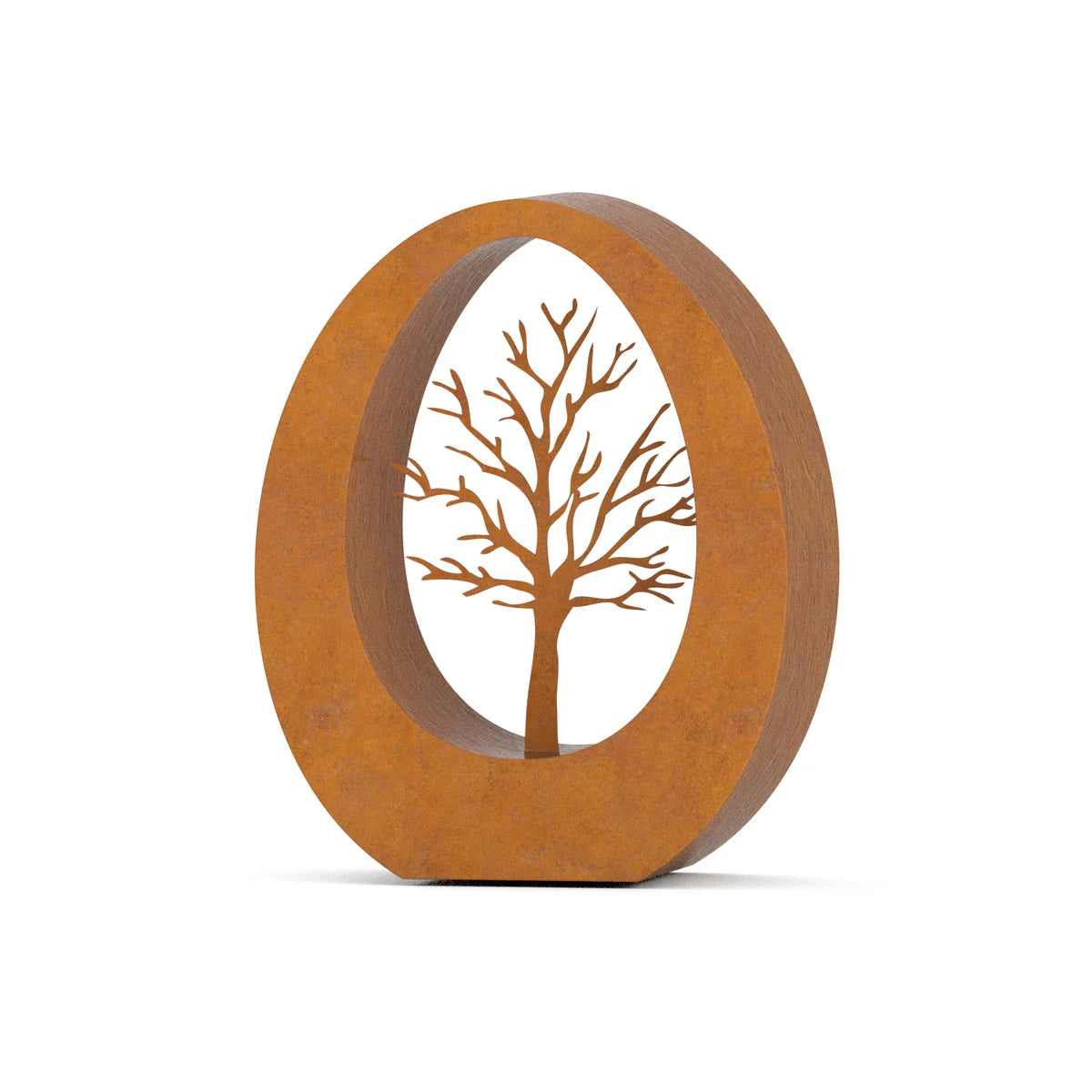 Tree of Life Small Urn for Ashes in Corten Steel