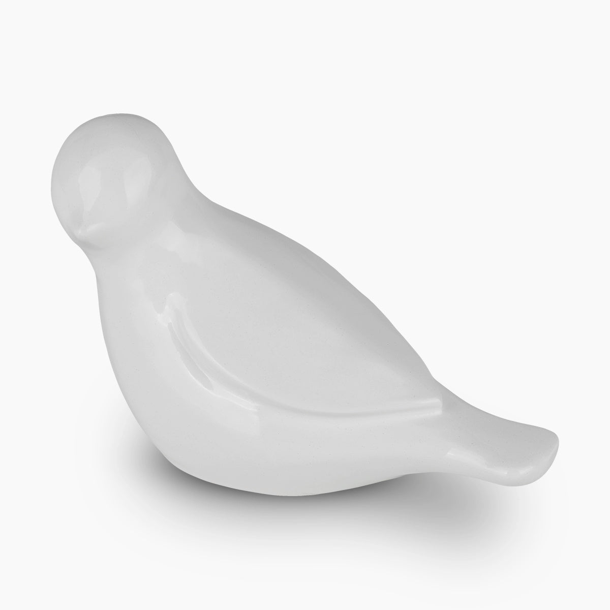 whistling bird keepsake urn for ashes in sage white