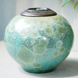    Amazonite Cremation Urn for Ashes Adult Rear View