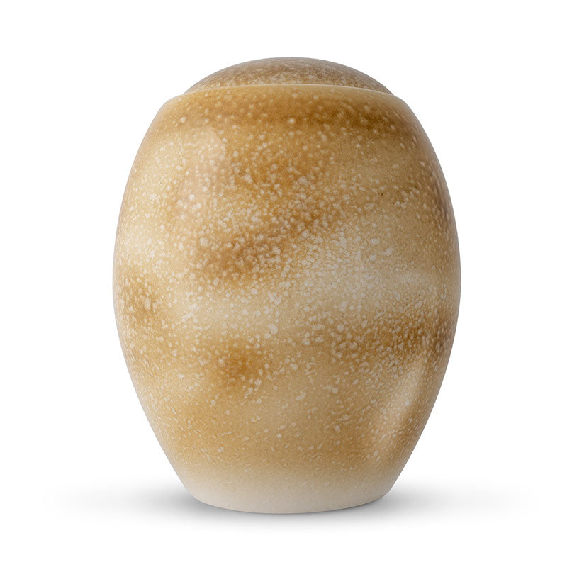 Amber Modern Cremation Urn for Ashes 