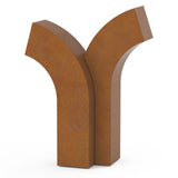 Ascension Cremation Urn for Ashes Adult in Corten Steel Rotated View