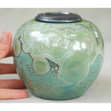 Aventurine Cremation Urn for Pets Ashes Close Up