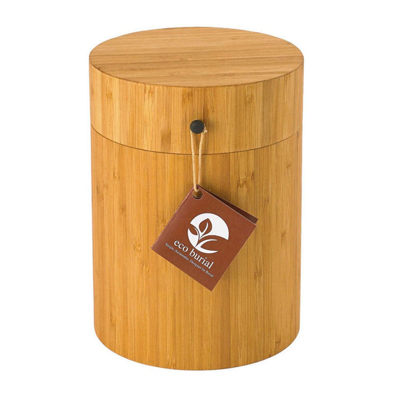Bamboo Biodegradable Burial Urn for Pets Ashes