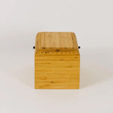 Bamboo Chest Urn for Ashes Side View