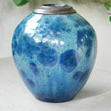 Benitoite Cremation Urn for Ashes Adult rear View