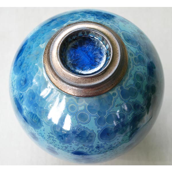 Benitoite Cremation Urn for Ashes Adult Top View