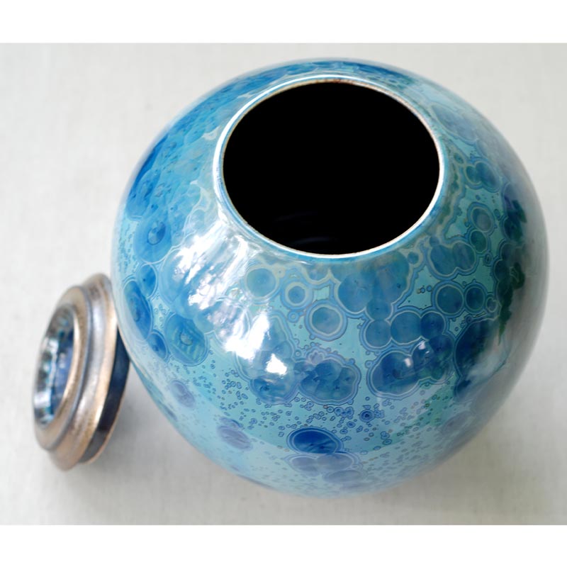 Benitoite Cremation Urn for Ashes Adult Front View