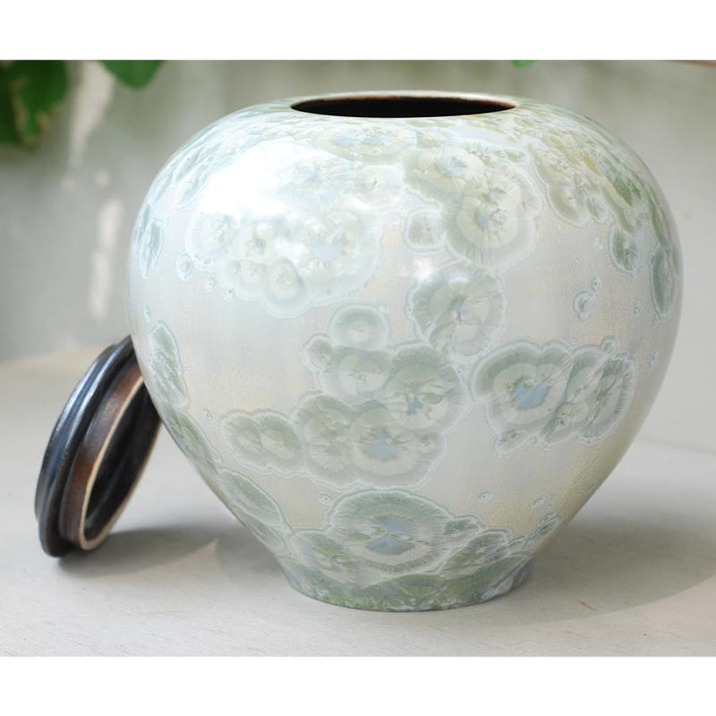Berly Cremation Urn for Ashes Lid Off Rotated View