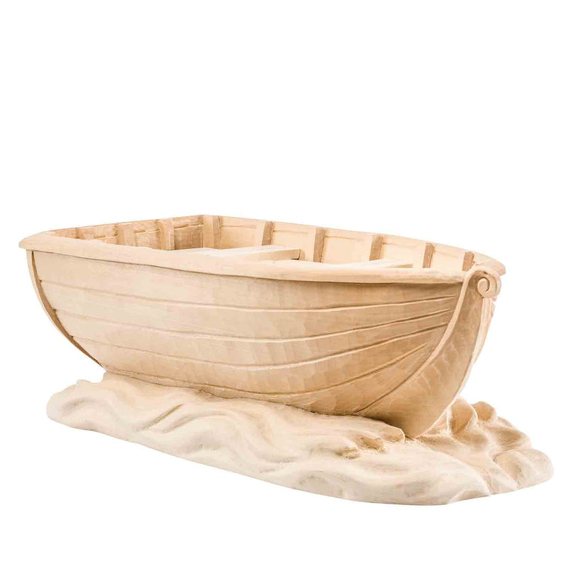 Boat Cremation Urn for Ashes in Lime Wood