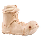 Boot Cremation Urn for Ashes in Swiss Pine Wood