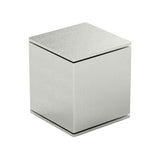 Box Ashes Keepsake Urn in Stainless Steel Front View
