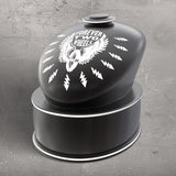 Branded Motorcycle Fuel Tank Cremation Urn for Ashes Forever Two Wheels Side View