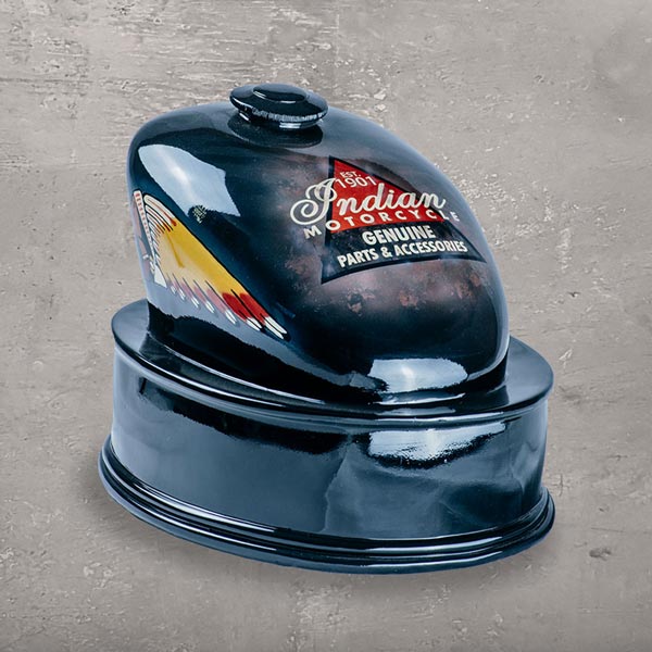 Branded Motorcycle Fuel Tank Cremation Urn for Ashes Indian Motorcycle