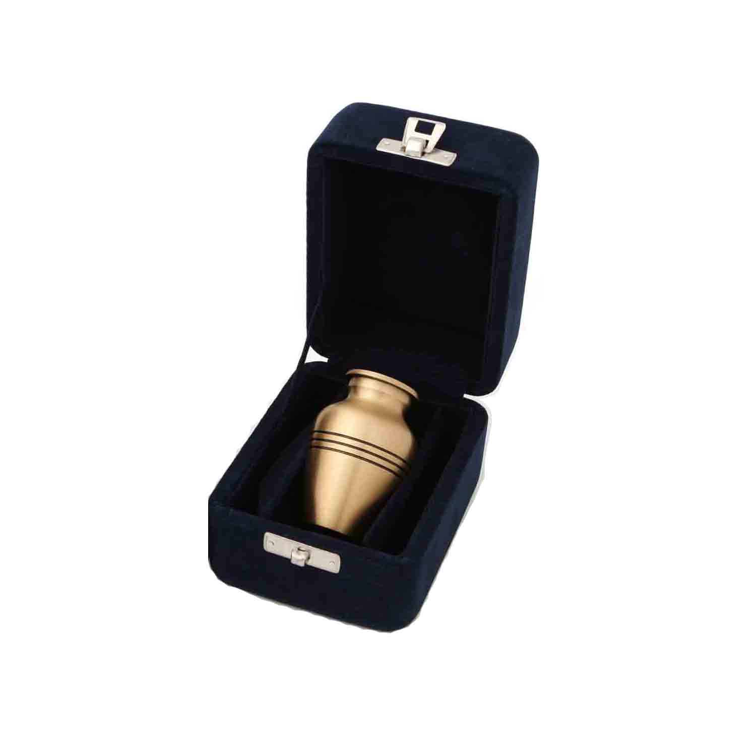 Brass Classic Ashes Keepsake with Bronze Finish with in Presentation Box