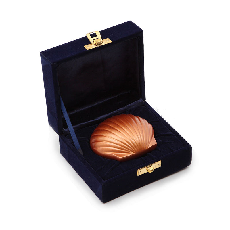 Brass Shell Keepsake Urn in Bronze