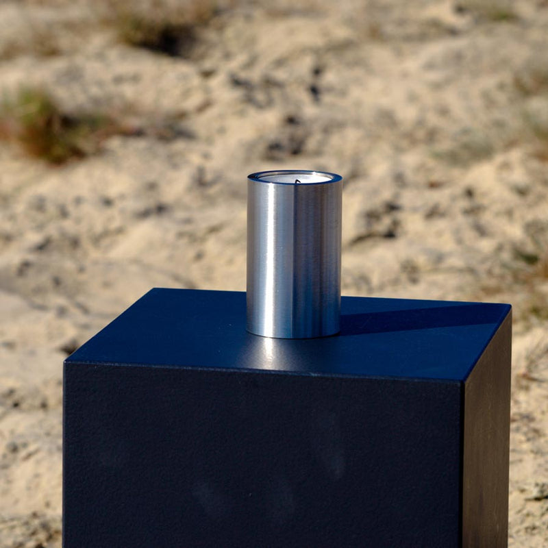 Candle Ashes Miniature Keepsake Urn in Stainless Steel Outside