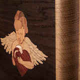 Cherub Cremation Urn for Ashes in Oak Cherub