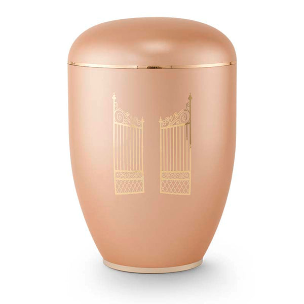 Clarity Gate Biodegradable Cremation Urn for Ashes Rose Gold