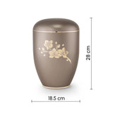 Clarity Orchids Biodegradable Cremation Urn for Ashes Grey Dimensions
