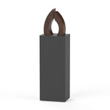 Connection Cremation Urn for Ashes Adult in Brown Bronze on Stand
