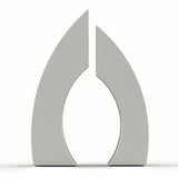 Connection Cremation Urn for Ashes Adult in Stainless Steel Front View