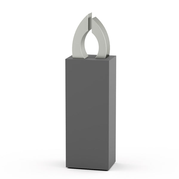 Connection Cremation Urn for Ashes Adult in Stainless Steel on Stand