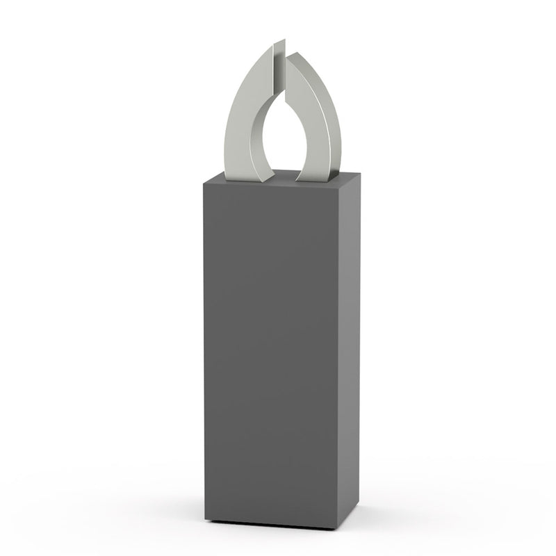 Connection Cremation Urn for Ashes Adult in Stainless Steel on Stand